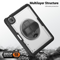 Étui robuste antichoc durable avec sangle de maintien rotative à 360 degrés pour tablette iPad Air 4 5 10.9 Pro 11 2018-2022