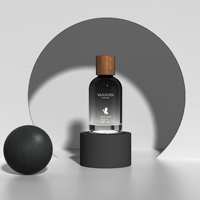 Flacon vaporisateur pour brume capillaire parfumée aux fleurs, flacons ronds en verre pour parfum et soins de la peau, emballage de luxe, coffret de voyage avec boîte