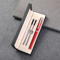 Produits écologiques 2024 Stylos à bille promotionnels de luxe Set de cadeaux d'affaires Stylo à bille en métal avec couleur et logo personnalisés