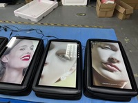 Affichage numérique publicitaire LCD électronique de 21,5 pouces, écran LED de 27 pouces, panneaux publicitaires portables