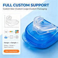Protège-dents anti-ronflement et anti-grincement des dents sur mesure en silicone souple