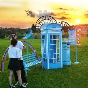 Escultura artística pop <span class=keywords><strong>para</strong></span> <span class=keywords><strong>caseta</strong></span> <span class=keywords><strong>de</strong></span> teléfono, estatua creativa <span class=keywords><strong>de</strong></span> fibra <span class=keywords><strong>de</strong></span> vidrio, accesorios <span class=keywords><strong>de</strong></span> festival <span class=keywords><strong>de</strong></span> <span class=keywords><strong>resina</strong></span> <span class=keywords><strong>para</strong></span> boda - Product Image 2