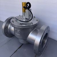 Katup Pemutus Gas Darurat Elektromagnetik DN150 Aplikasi Umum Bonnet Besi Cor Struktur Cakram PVC Model Stop