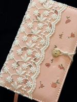 Carnet de notes pour femme avec couverture en tissu au design fantaisie personnalisé, papier épais, design unique, 360 pages