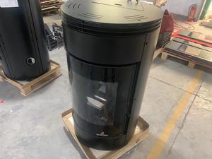 Poêle à granulés de <span class=keywords><strong>bois</strong></span> 12KW à grande surface chauffante, automatique, à air chaud, autonome, haute efficacité, écologique, pour le chauffage domestique familial - Product Image 4