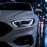 Conjunto de Faros LED BK para Ford Focus 2012-2014, Proyector Bi-Xenón, Actualización DRL, Conexión Plug and Play