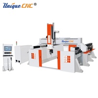 Machine de fraisage CNC 5 axes 3D pour la fabrication de bateaux en forme de bois, en polystyrène expansé, en MDF, en polyuréthane, en plâtre de gypse de grande taille