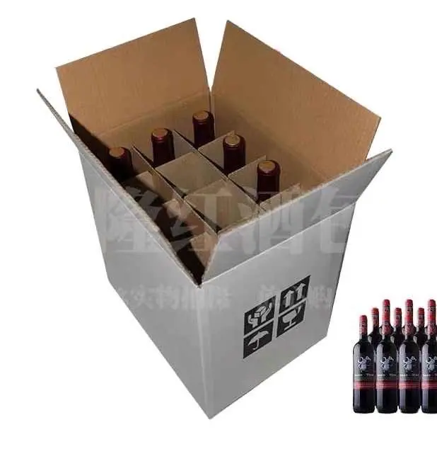 Six Pack Beer Box Caixas De Vinho Com Alça Fábrica De Alta Qualidade Personalizar Papelão Ondulado