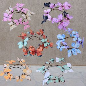 Guirlandes de papillons 3D simulés Monet, 94 cm de long, fleurs artificielles en soie pour décoration de mariage et de maison - Product Image 2