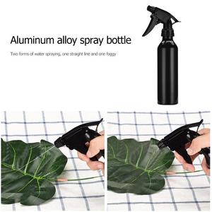 Flacone Spray Vuoto Ricaricabile in Lega di Alluminio Nero 23x9.5x5cm per Parrucchieri, Nebulizzatore per Salone e Barbiere, Strumento per Acqua e Cura dei <span class=keywords><strong>Capelli</strong></span> - Product Image 3