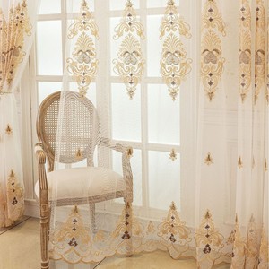 <span class=keywords><strong>2025</strong></span> Thiết Kế Mới Thanh Lịch Hoa Hiện Đại Sang Trọng Thêu Sóng Rèm Readymade Rèm Cửa Cho Phòng Khách Đơn Giản Sang Trọng - Product Image 3