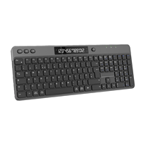 Nouveau produit innovant : Clavier à membrane sans fil USB 2,4 GHz rechargeable, pleine taille, ergonomique et programmable à 12 touches pour le bureau