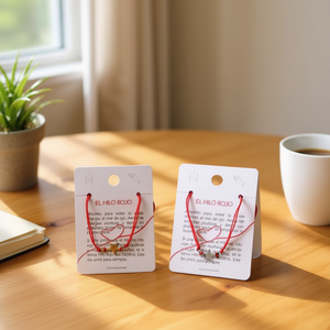 Pulsera de Hilo Rojo Angelina con Dije de Estrella de Acero Inoxidable, Joyería de Moda Unisex, Regalo - Product Image 5