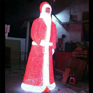 Lampes décoratives à motif de sculpture tissée 3D pour hall, Noël, Père Noël, renne, parc de vacances, pelouse, modélisation de paysage - Product Image 5