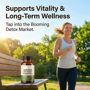 Capsules de Chardon-Marie |   Complément alimentaire naturel sans gluten pour la santé du foie des adultes, synergie multi-ingrédients - Product Image 6