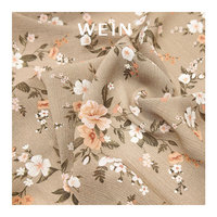 WI-B05 Kundenspezifisch Digital Bedruckter Weicher Kleidungsstoff Gewebter 100% Polyester Frischer Blumenmuster-Knitter-Chiffon für Kleider
