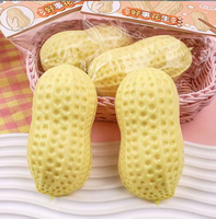 Grand jouet en PVC en forme d'arachide de 11 cm, jouet anti-stress pour garçons et filles, tranche d'âge de 5 à 7 ans