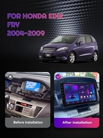 Radio Android Auto untuk Honda FRV Edix 2004 -2009 Pemutar Video Multimedia Stereo WIFI GPS Wireless Car-play