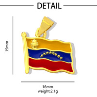 HD0574 Koleksi Liontin Enamel Lucu Laris Manis, Berlapis Emas 18K, Bahan Kuningan, Bentuk Bendera dan Botol Permen untuk Pembuatan Perhiasan DIY