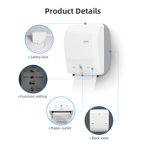 Distributeur de papier toilette mural intelligent commercial, capteur électrique, distributeur automatique de papier toilette en rouleau jumbo - Product Image 4