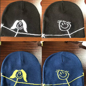 <span class=keywords><strong>Gorro</strong></span> de punto 100% acrílico con logo jacquard de la letra SC, <span class=keywords><strong>gorro</strong></span> de punto personalizado para <span class=keywords><strong>hombre</strong></span> - Product Image 2