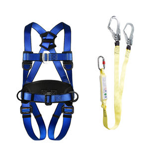 5点高高度カラビナダブルフックポリエステル安全ベルト完全なボディワークハーネス救助のための落下保護 - Product Image 4