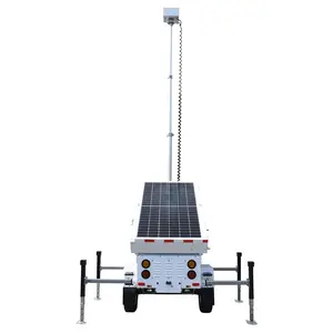 High Quality Mobile Cctv Light Tower Trailer Outdoor