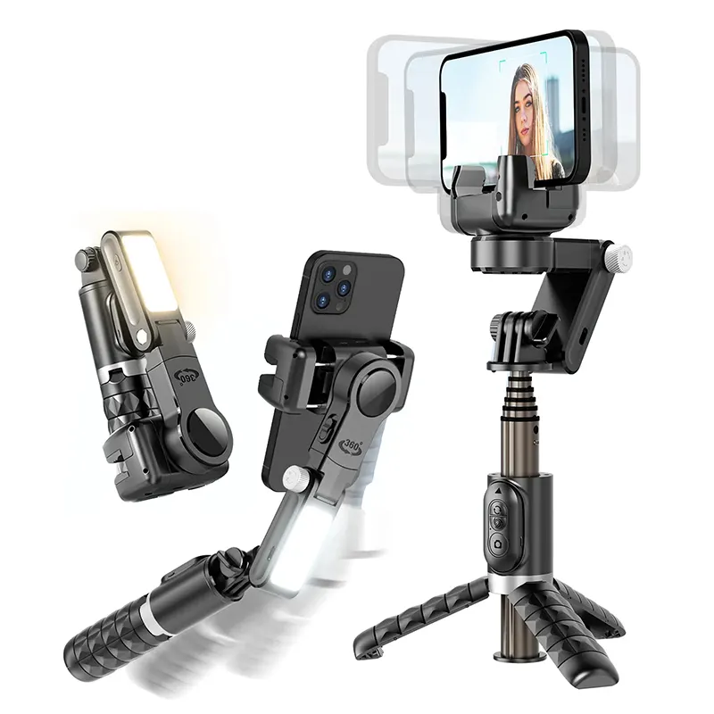 Wholesale Low Price Extendable Selfie-Stick Tripod With Wireless Remote Desktop Flexible Gimbal Stabilizer