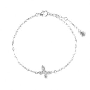 Dylam Elegance Fine Fashion 18K Gold Rhodium Plated 925 Silver Lip Chain 5A Cubic Zirconia Butterfly Pendant <b>Bracelets</b> for Women - Product Image 1