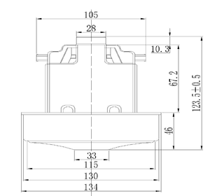 Motor de aspiradora de alambre de latón puro, más de <span class=keywords><strong>24KPA</strong></span>, 3,5 m, 3/Min, nuevo, seco, 220-240V, 1800w - Product Image 3