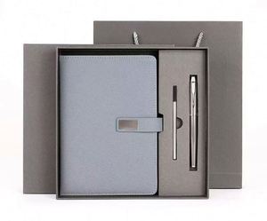 Ensembles de carnets de notes A5 personnalisés de luxe écologiques à couverture rigide pour cadeaux d'affaires - Product Image 3