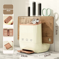 Couteau de cuisine organisateur ménage couverts planche à découper support de rangement avec plateau de récupération comptoir vidange ustensiles de cuisine Tube