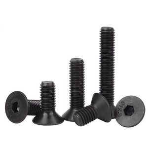 Lớp 10.9/12.9 Đen M2 M2.5 M3 M4 M5 M6 M8 M10 din7991 Carbon thép Allen hình lục giác bu lông Hex ổ cắm phẳng Đầu chìm vít - Product Image 1