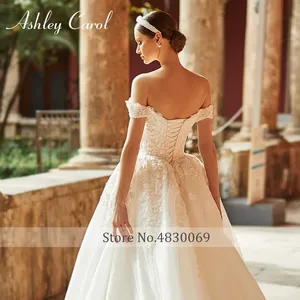 Ashley Carol princesa Vestido De novia 2022 romántico cariño apliques con cuentas encaje hasta A-Line <span class=keywords><strong>vestidos</strong></span> De novia Vestido De novia - Product Image 4