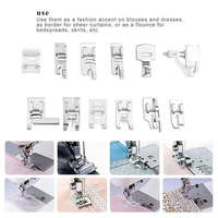 48 pièces/ensemble multifonction domestique Machine à coudre accessoires tressage aveugle point repriser pied-de-biche Kit ensemble