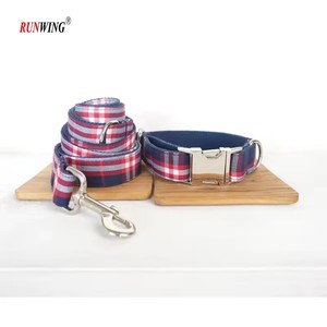 Pet Products, Dog <strong>Collar</strong> for Small Medium Large Dogs,Adjustable Soft Plaid <strong>Puppy</strong> <strong>Collars</strong> Leash with Metal Buckle - Product Image 5