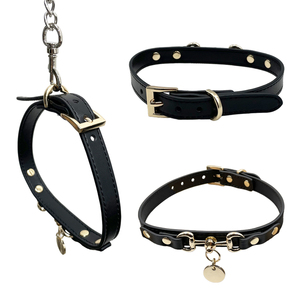 Suministros personalizados para mascotas accesorios gato rojo Pu Premium perro cuello occidental Semi Real cuero de vaca perro <span class=keywords><strong>Collar</strong></span> para perro pequeño mediano grande - Product Image 5