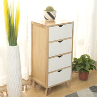 Meubles de chambre à coucher de style nordique, table de chevet en bois, armoires de rangement pour le salon, commode de bureau