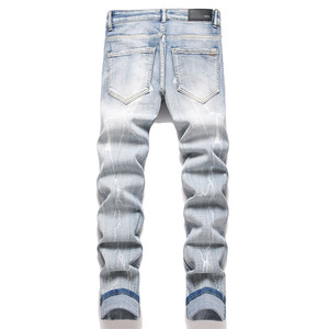 <span class=keywords><strong>Jeans</strong></span> Ajustados <span class=keywords><strong>de</strong></span> Moda Urbana Y2K para <span class=keywords><strong>Hombre</strong></span> 2025, Venta al por Mayor Personalizada <span class=keywords><strong>de</strong></span> Fábrica, Logotipo Personalizado, Adecuados para Uso Diario, Pantalones Casuales Retro Urbanos - Product Image 4