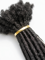 YOTCHOI - Extensiones de Cabello Humano 100% Sin Procesar, Hechas a Mano, en Todas las Longitudes, Color Natural para Hombres y Mujeres Negros