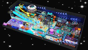 เครื่องเล่นแบบนุ่มสำหรับเด็กเล่นในร่มอุปกรณ์สนามเด็กเล่นในร่มพร้อมสวนแทรมโพลีน - Product Image 6