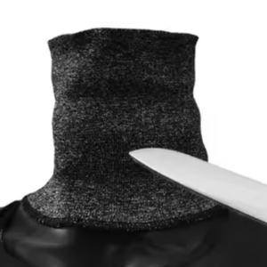 Protector de Cuello Corto de HPPE al por Mayor, Nivel A, Resistente a Cortes, con Costuras Soldadas de la Marca AmpsafeX - Product Image 3