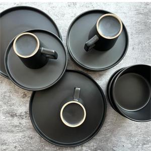 Современный европейско-американский фарфоровый столовый набор с фруктовым узором, 12/16 предметов, на 4 персоны: тарелки, миски, чашки, столовые приборы, прочный - Product Image 4