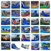 Jeux d'extérieur de haute qualité, grand toboggan gonflable pour enfants, toboggan aquatique gonflable pour adultes