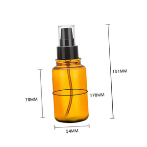 Botella PET Ámbar de 100ml 150ml para Tónico Cosmético, Loción en Spray y Tarro de Crema Facial de 50g con Tapa - Product Image 4