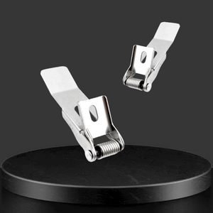 5 lỗ kim loại dập tấm thép lõm ánh sáng giữ lại bằng phẳng kim loại mùa xuân Clip với ốc vít cho Downlight - Product Image 2