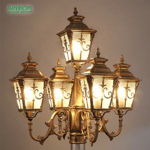 عمود إنارة للحدائق والشوارع الخارجية من الألومنيوم المصبوب بإضاءة ليد على الطراز الأوروبي للمشاريع الأكثر مبيعاً - Product Image 6