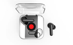 Tai Nghe Không Dây TWS Với Hộp Sạc Trong Suốt Tai Nghe Nút Nguồn Màu Đỏ Tai Nghe Tai Nghe - Product Image 2