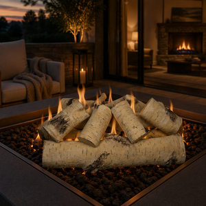 Leños de Cerámica para <span class=keywords><strong>Chimenea</strong></span> de Gas, Leños de Madera Falsos, Decoración - Product Image 2