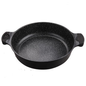 Poêle à steak multifonctionnelle ronde S136 en pierre médicale, antiadhésive, pour gâteaux et plats profonds, idéale pour le petit-déjeuner - Vente en gros - Product Image 4